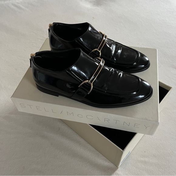 Stella Mccartney Shoes - Stella McCartney Morgana Loafers in Black Patent Leather Size 37 US 7